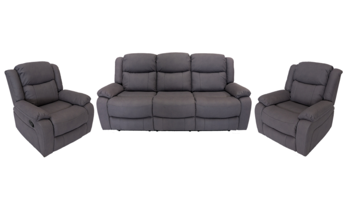 George 3 Piece Recliner Couch Set